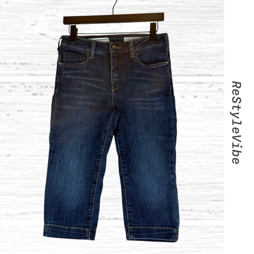 PILCRO AND THE LETTERPRESS ANTHROPOLOGIE Women’s Size 28 Denim Jean Crop Jegging